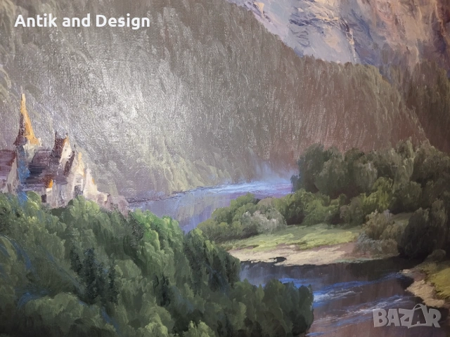 Руска Маслена Картина , снимка 7 - Антикварни и старинни предмети - 54093701
