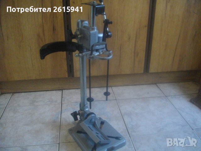 Нова Специализирана Стойка За Бормашина-Пробиване Под Ъгъл-До 180 Градуса-ф43мм-Алуминиева-Ход 65мм, снимка 1