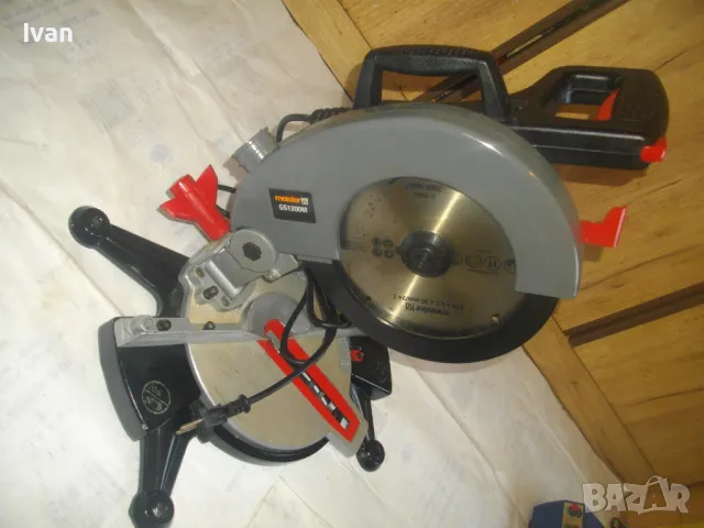 НОВА ОЛЕКОТЕНА НЕМСКА ПРОФЕСИОНАЛНА ПЕНДУЛА ПОВДИГАЩ ЦИРКУЛЯР MEISTER 1200 ВАТА ф210мм 2014г.