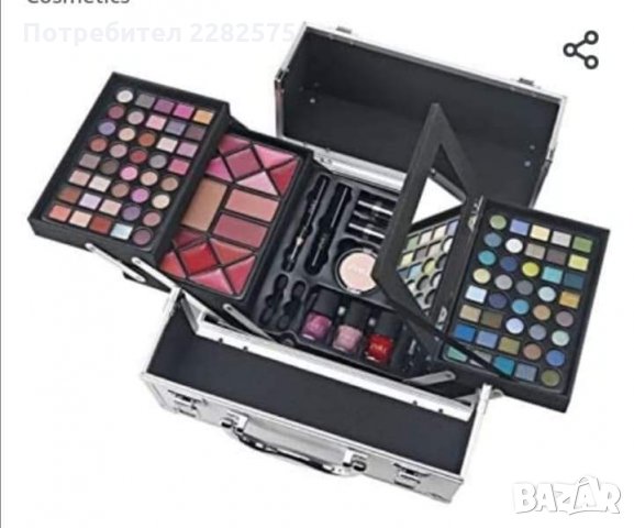 Професионален метален куфар с гримове с , снимка 8 - Подаръци за имен ден - 35029686