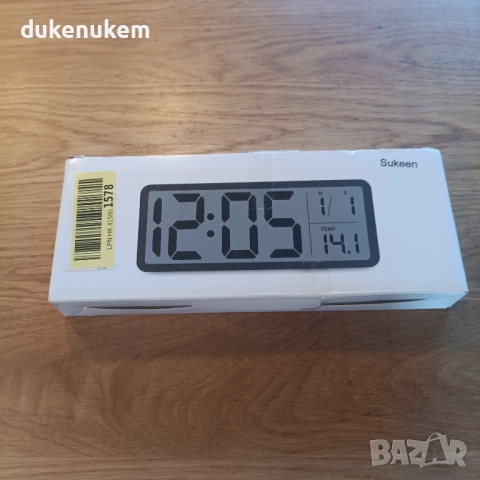 Дигитален стенен часовник, големи цифри, температура, безшумен, снимка 10 - Декорация за дома - 52812499