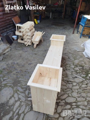 Пейката с две кашпи. , снимка 8 - Декорация за дома - 53926937