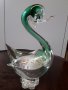 Лебед от цветно стъкло Murano , снимка 1 - Колекции - 31716504