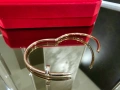 CARTIER Nail Juste un Clou Small Thin Rose Gold Diamonds Гривна Пирон, снимка 7