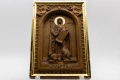 Релефна икона на Света Дария – позлатена с варак, снимка 1