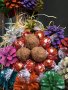 LOVE MANDARINE 🍊 Букет 💐 Бонбони LINDOR 🍬 Цветя Шишарки 🌲 Орех 🌰 Ръчна Изработка ⚒️, снимка 7