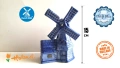 Порцеланова Delft Blue Holland вятърна мелница, снимка 1