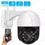 iCSee 8MP Куполна PTZ IP CAMERA WiFi Външна ВОДОУСТОЙЧИВА камера Wi-Fi, снимка 5