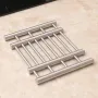 Разтегателна поставка за горещи съдове от ИНОКС, 22X20 см, разтягаща се до 37 см, снимка 7