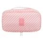 Пътнически несесер тип куфарче, розово-бял, 28x15x10 см_1252231, снимка 2