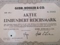 Акция за 100 райх марки | Gebr. Böhler & CO. AG | 1939г., снимка 3