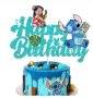 Детска украса за рожден ден Декорация за торта Lilo and Stitch 
