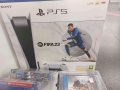 Ново !!! Конзола Sony Playstation 5 Disc Edition + DualSense Wireless Controller + игра FIFA 2023, снимка 7