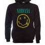 Нов мъжки суичър с трансферен печат на музикалната група Nirvana (Нирвана), снимка 1