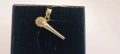 Нова-Златна висулка микрофон-3,37гр/14кр, снимка 3