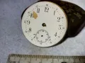 ЧАСТ от МЕХАНИЗЪМ от СТАР РЯДЪК ШВЕЙЦАРСКИ ДЖОБЕН ЧАСОВНИК със ЗДРАВ БАЛАНС и РИМСКИ ЦИФЕРБЛАТ 49691, снимка 12