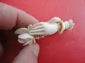 Уникална старинна брошка слонова кост и сребро , снимка 8