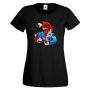 Дамска тениска Mario Zombie VS Sonic Zombie Игра,Изненада,Подарък,Празник,Повод, снимка 2