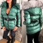 Дамско зимно луксозно яке с лисица Moncler код 32