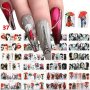 12 в 1 водни стикери за маникюр - есен, пеперуди, цветя, снимка 4