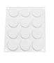 12 малки плоски кръгчета кръга макарон шайби чипс силиконов молд форма подложка фондан шоколад, снимка 1 - Форми - 44198044