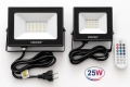 RGB прожектори 25W с дистанционно, 10 цвята, IP66, 2 бр, снимка 1