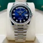 Rolex Day Date President Silver Blue 36 mm , снимка 7