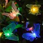 Верига от LED лампички за градината  с пеперуди, 12 лампи, снимка 1 - Градински мебели, декорация  - 44480489