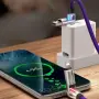 Кабел за зареждане 4 в 1 с Lightning Micro USB и USB-C, снимка 2