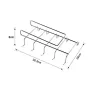 460 Метална стойка поставка закачалка за чаши и прибори органайзер за шкаф, снимка 7