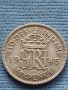 Сребърна монета 0.500 проба 6 пенса 1945г. Великобритания крал Джордж шести 40396, снимка 1