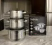 Cheffinger - комплект тенджери от неръждаема стомана – здравина, стил и готвене без компромис, снимка 1