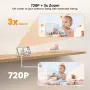 Бебешки монитор Boifun без WiFi, камера и аудио, 4" 720P IPS екран, 1 камера, снимка 3