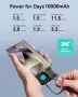 Преносимо зарядно устройство INIU, 10000 mAh Power Bank с вграден USB-C кабел, 20 W, снимка 5