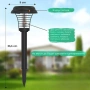Соларна лампа против комари за открито – комплект 2 броя с UV защита и декоративно осветление, снимка 6