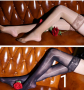Луксозни силиконови чорапи и чорапи с колан тип жартиер , снимка 1 - Бельо - 44782065