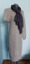 Сезонна ватирана рокля с ципове "Object" / голям размер , снимка 1 - Рокли - 44804351