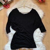 Блуза с паднало рамо, снимка 1 - Блузи с дълъг ръкав и пуловери - 30739001