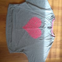 Блуза Сърце, снимка 1 - Блузи с дълъг ръкав и пуловери - 42510508