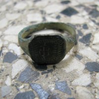 Стар пръстен с кръст, снимка 2 - Антикварни и старинни предмети - 29441647