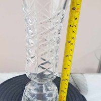 тежка масивна кристална ваза, снимка 3 - Аксесоари за кухня - 42868117