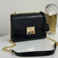 Луксозна черна чанта/реплика Г"чи код SG195, снимка 1 - Чанти - 35063977