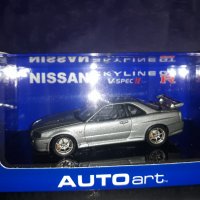 NISSAN  SKYLINE GT-R,R-34 V-spec // AUTOart. 1.43 . Top Model.!!!, снимка 1 - Колекции - 39258739