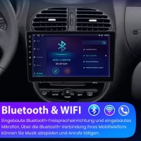 Мултимедия, за Peugeot 206, 206 CC, Двоен дин, Навигация, Citroen C2, плеър, 2 Дин, екран, Android, снимка 7 - Аксесоари и консумативи - 44201435