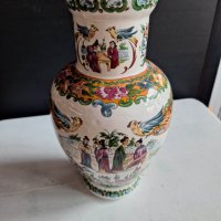 стара ваза китайски порцелан с печат, снимка 4 - Вази - 40642852