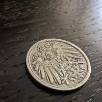 Райх монета - Германия - 5 пфенига | 1908г.; серия A, снимка 2 - Нумизматика и бонистика - 30733380