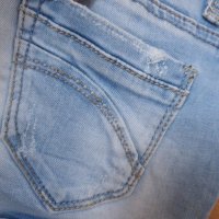 MISS TWO Jeans къси дънки с накъсан ефект ХS, снимка 8 - Дънки - 29851113