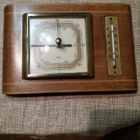 Стар немски барометър+термометър, снимка 1 - Антикварни и старинни предмети - 31164238