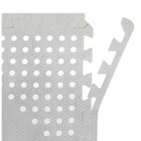 Килим Подов пъзел, Сив на бели точки, 61.5x61.5x0.9cm, 4 бр., EVA пяна, снимка 2 - Килими - 42820488
