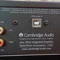  Cambridge audio Azur 351A , снимка 4 - Ресийвъри, усилватели, смесителни пултове - 42267719